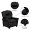 Flash Furniture Kids Recliner, 25" to 39" x 28", Upholstery Color: Black BT-7950-KID-BK-LEA-GG - alternate 7